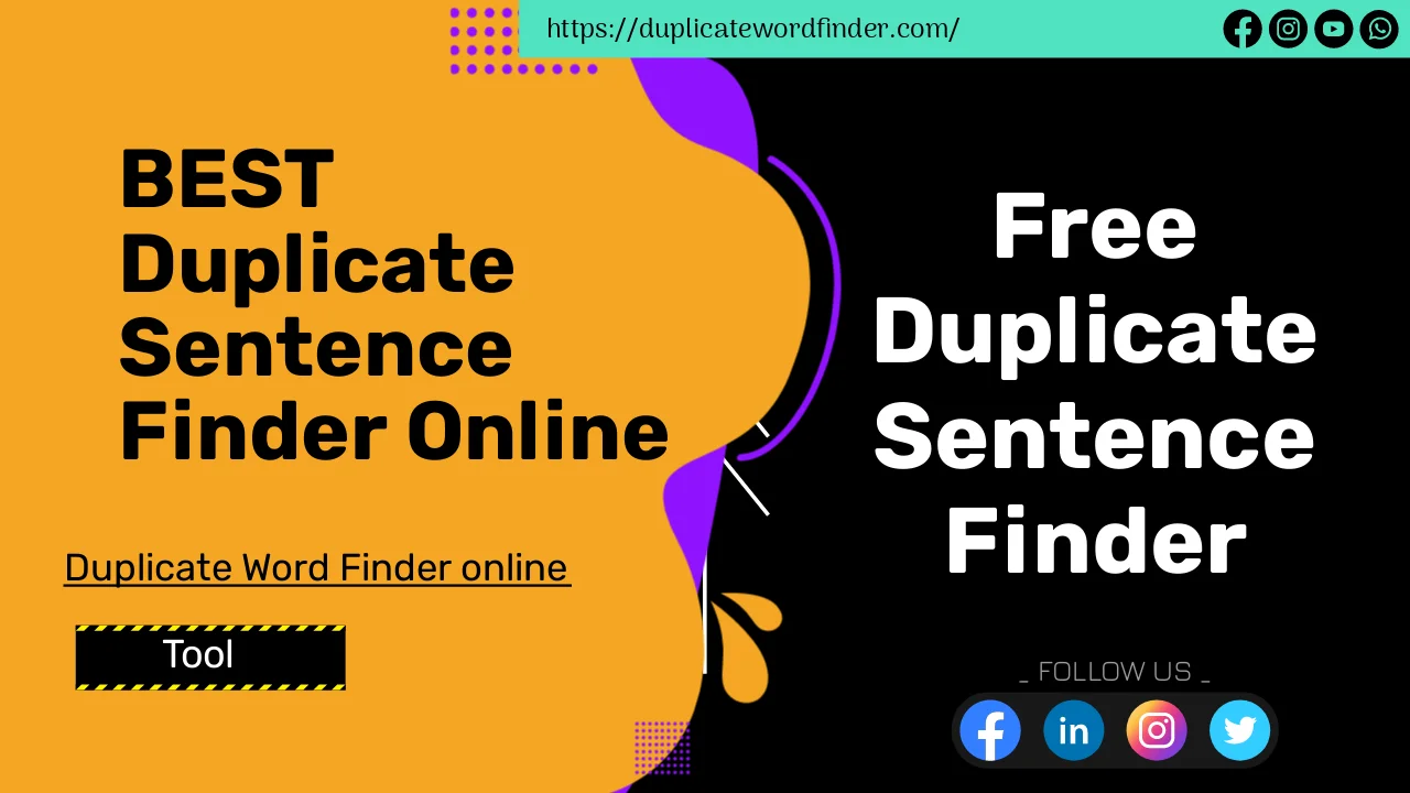 Duplicate Sentence Finder 